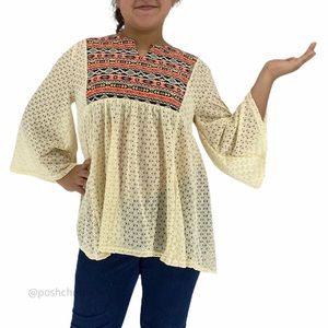 HAYDEN - Semi Sheer lace tunic